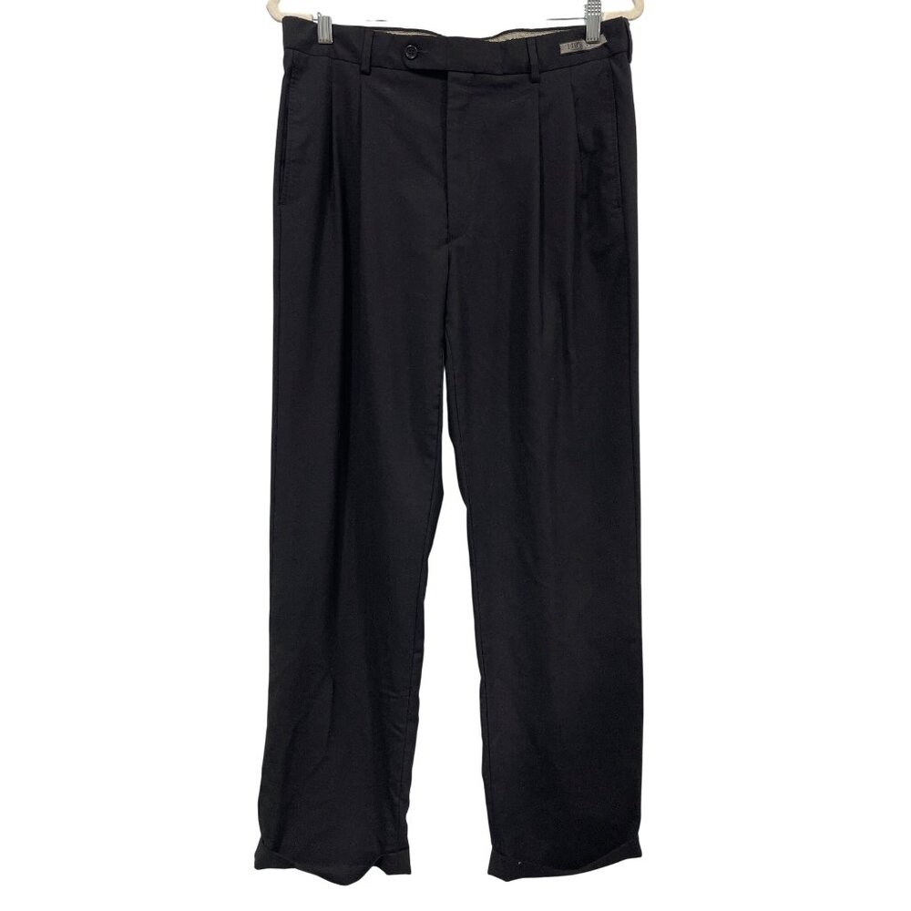 Cosani Riley Dress Pants Size 34 Pleated Front Straight Leg Wool Career Office